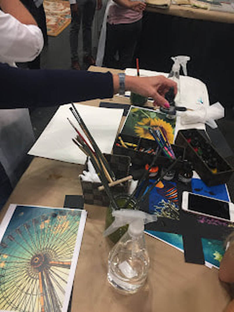 Fun at an ArtDay workshop at The Rug Show in NYC organized by Creative Matters